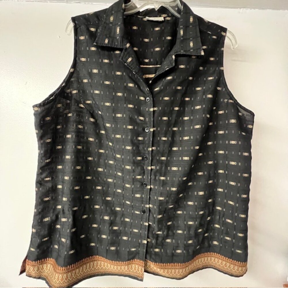 White Stag Womens Sleeveless Blouse Size 2x